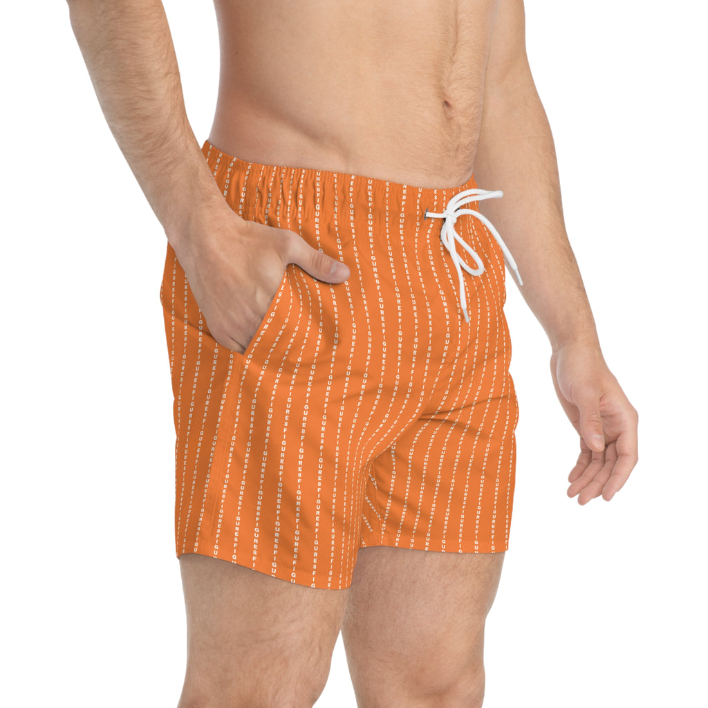Orange Swim Trunks